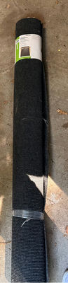 Black 6x8 Outdoor Rug Roll - Image 1 of 2