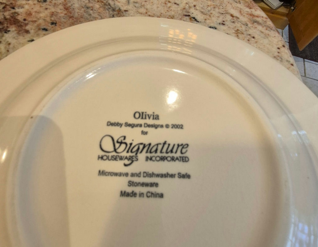 Olivia Signature stoneware plates - image 2 of 2