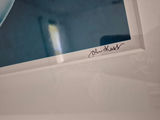 Framed blue nautilus shell print - thumbnail 2 of 2