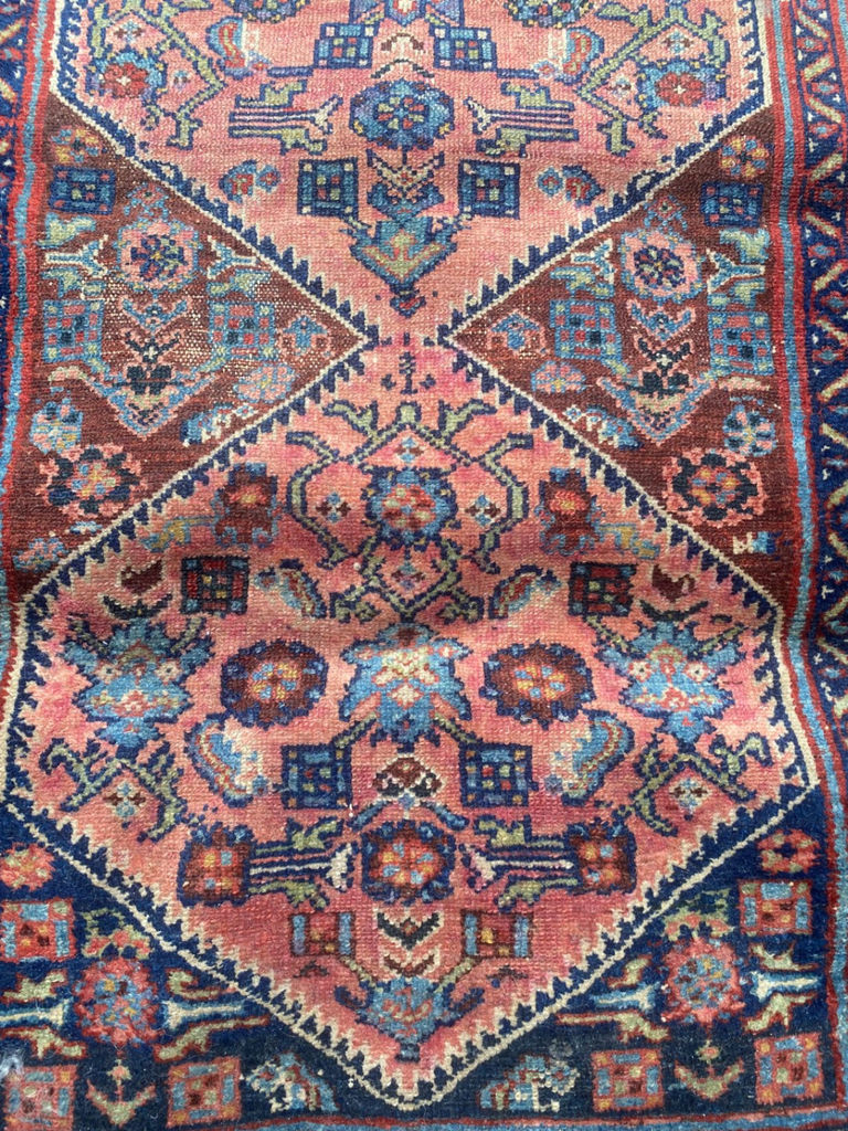 Pink & Blue Persian-Style Rug - image 3 of 3