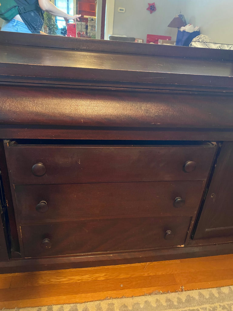 1800's Mahogany Buffet Table  - image 4 of 14