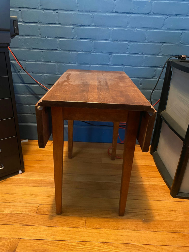 1950's Walnut Drop Leaf Table - image 3 of 6
