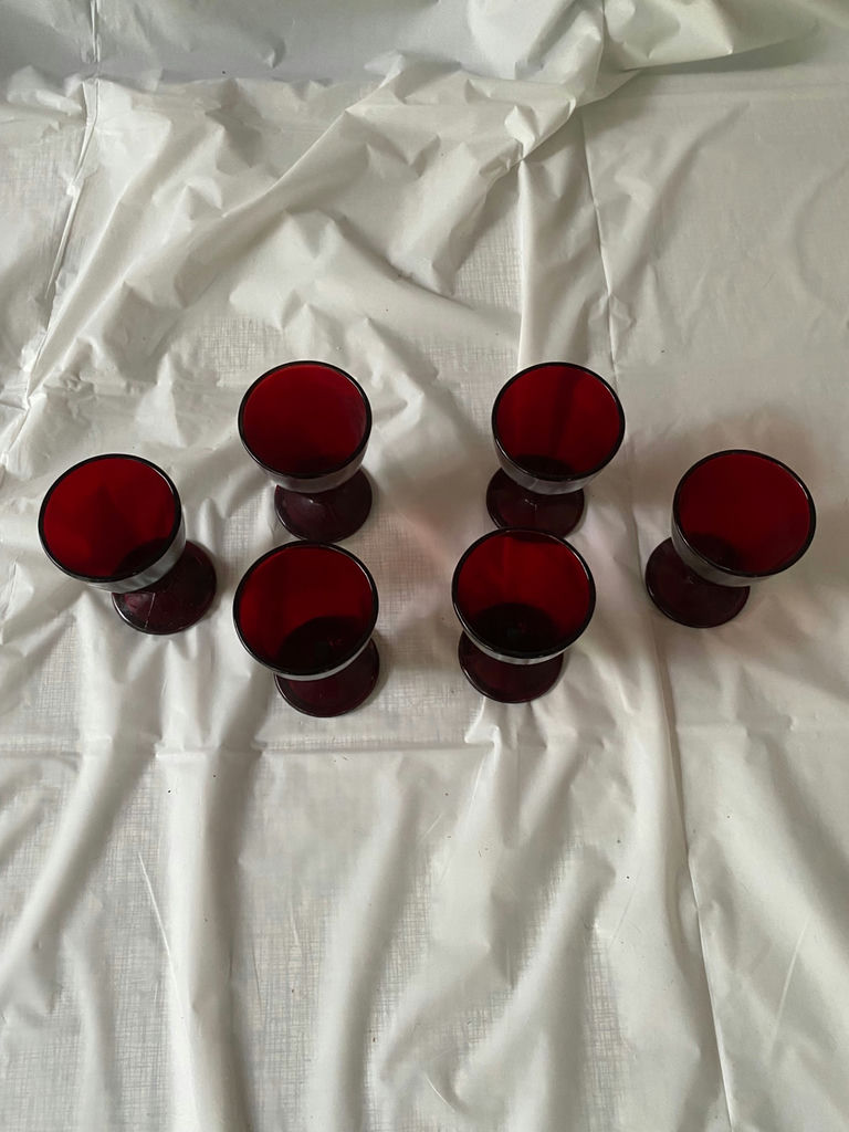 Anchor Hocking Royal Ruby Red Glasses - image 1 of 2