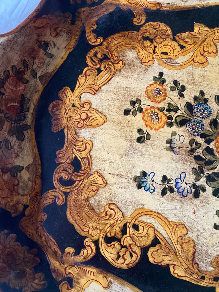 Vintage Hand Painted Floral Japanese Tray - image 5 of 5