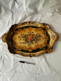 Vintage Hand Painted Floral Japanese Tray - thumbnail 1 of 5