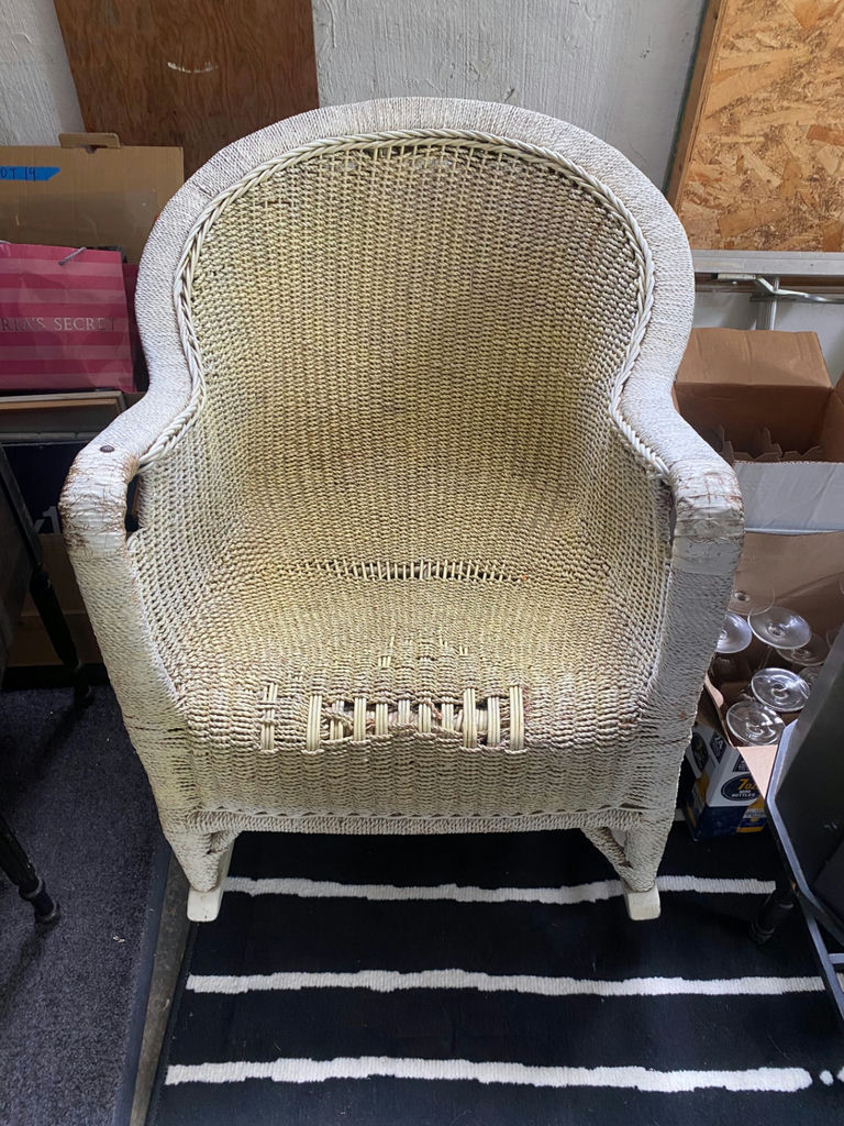 Antique Whicker Rocking Chair - image 1 of 5