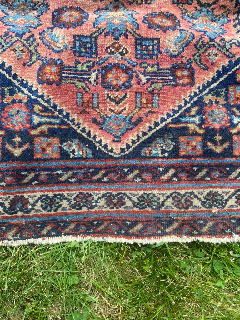 Pink & Blue Persian-Style Rug - image 2 of 3