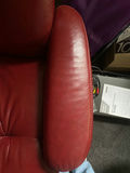 Palliser Red leather Recliner & Ottoman  - thumbnail 7 of 10