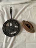 Vintage 1978 Pot Rest & Antique Cast Iron - thumbnail 1 of 3