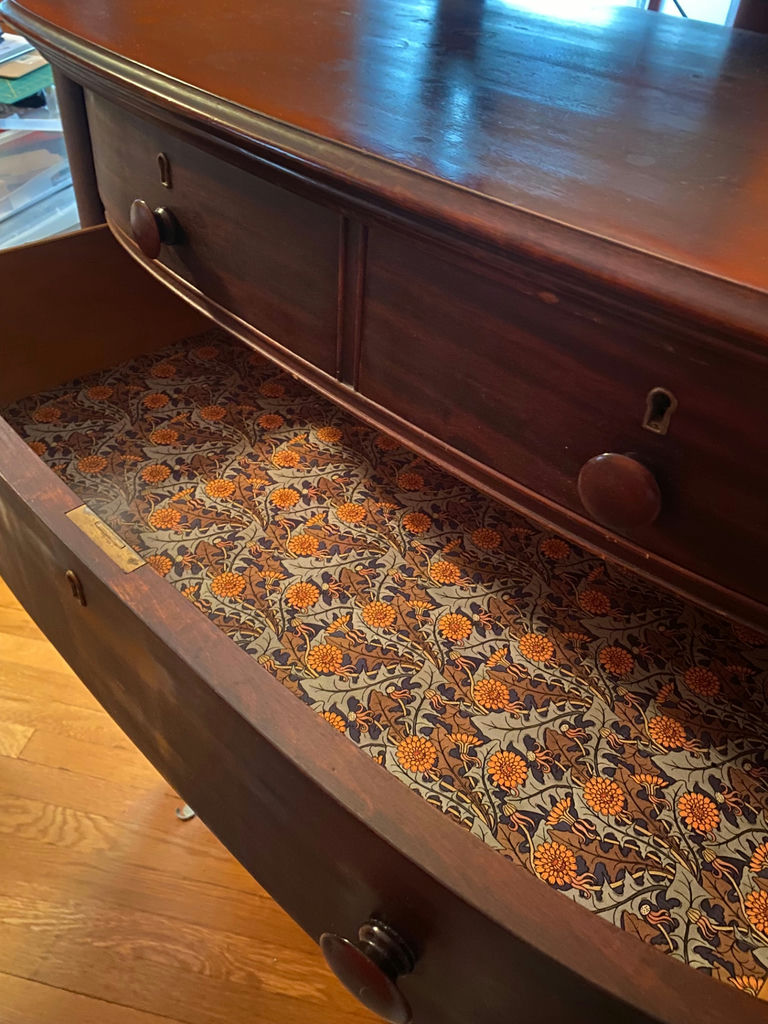 Mahogany High Boy Dresser w Mirror - image 7 of 7