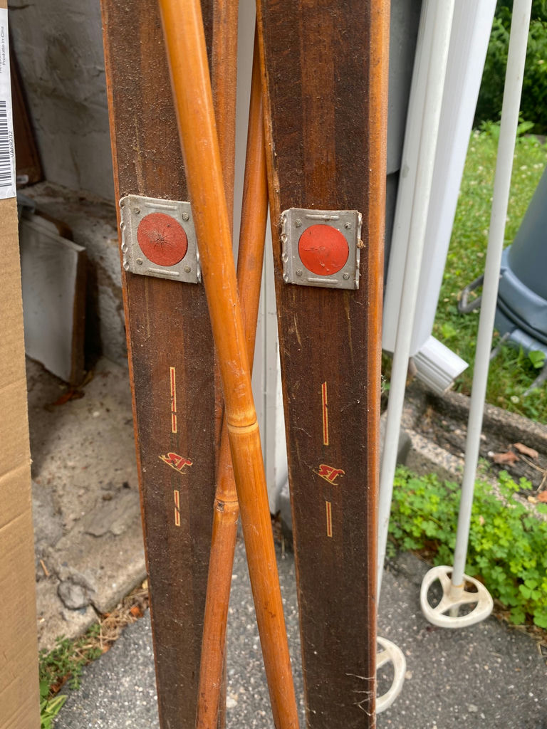 Vintage Cross Country Skis w/ Poles  - image 4 of 7