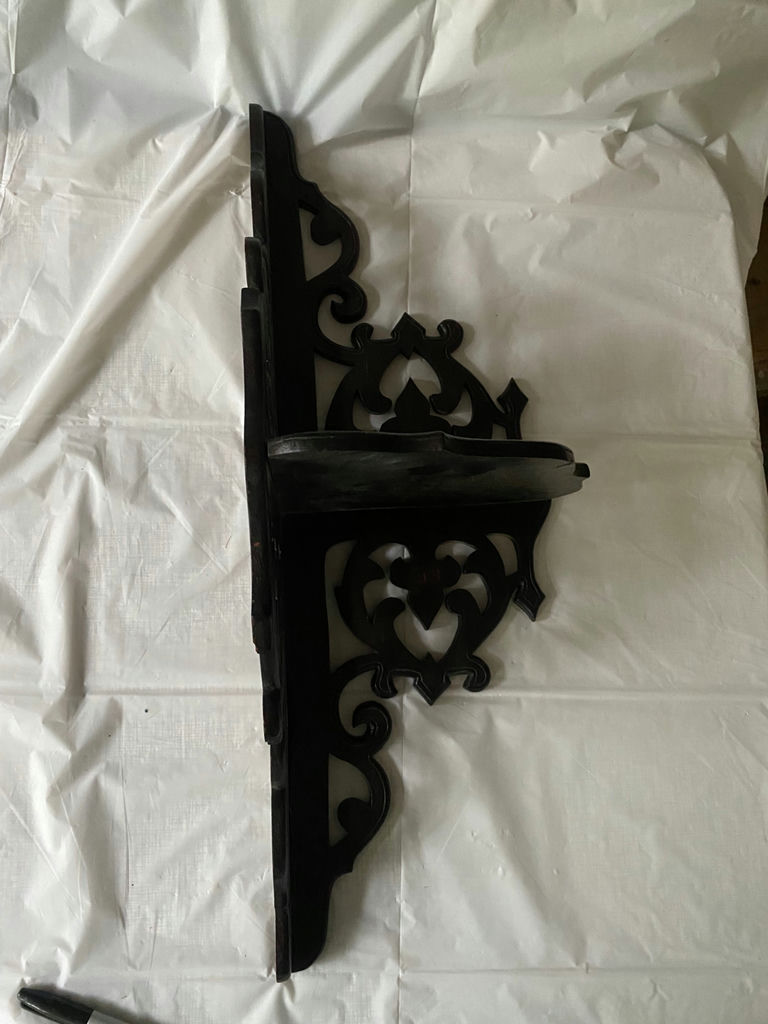 Walnut Corner Wall Shelf - image 4 of 5