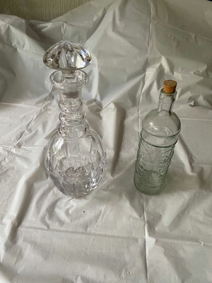 Vintage Stuart Crystal Decanter & Olive Oil Bottle - Image 1 of 4