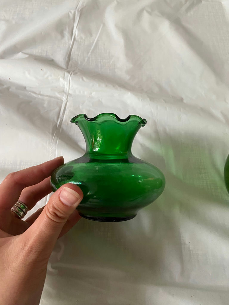 Green Vase Lot - image 4 of 4