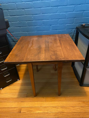 1950's Walnut Drop Leaf Table  - Image 1 of 6