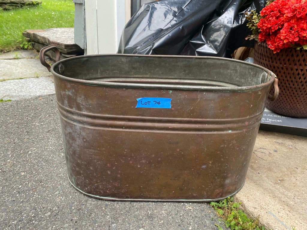 Antique Copper Boiler Tub - image 1 of 3