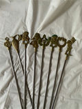 Brass Vintage Turkish Kebab Skewers - thumbnail 1 of 3