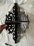 Walnut Corner Wall Shelf  - thumbnail 5 of 5