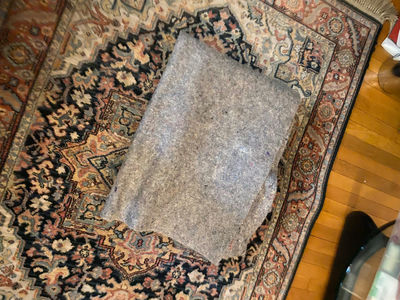 Karastan Navy Heriz Oriental Area Rug with Pad - Image 1 of 7