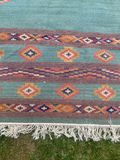 Handwoven Cotton Kilim Rug - thumbnail 4 of 4
