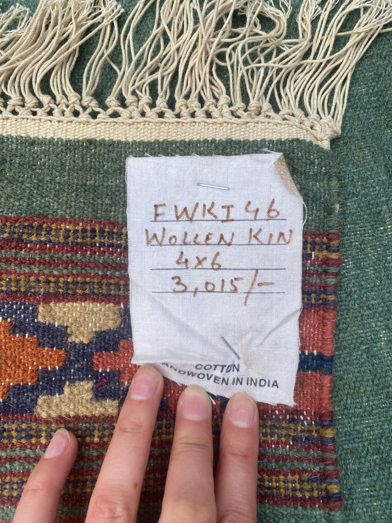 Handwoven Cotton Kilim Rug - image 2 of 4