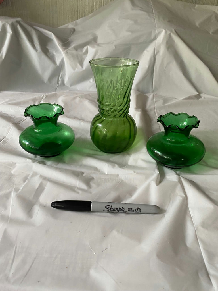 Green Vase Lot - image 1 of 4