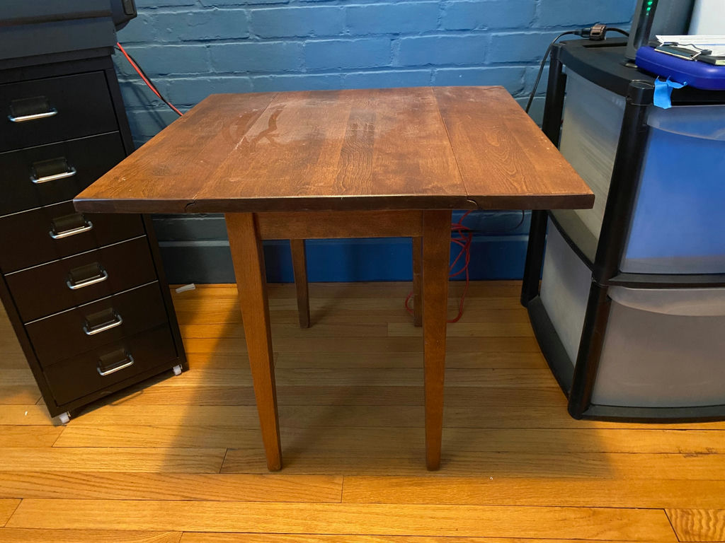 1950's Walnut Drop Leaf Table  - image 6 of 6