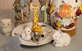 Jim Shore Retired Figurine + Vintage Capodimonte Porceline - thumbnail 2 of 5