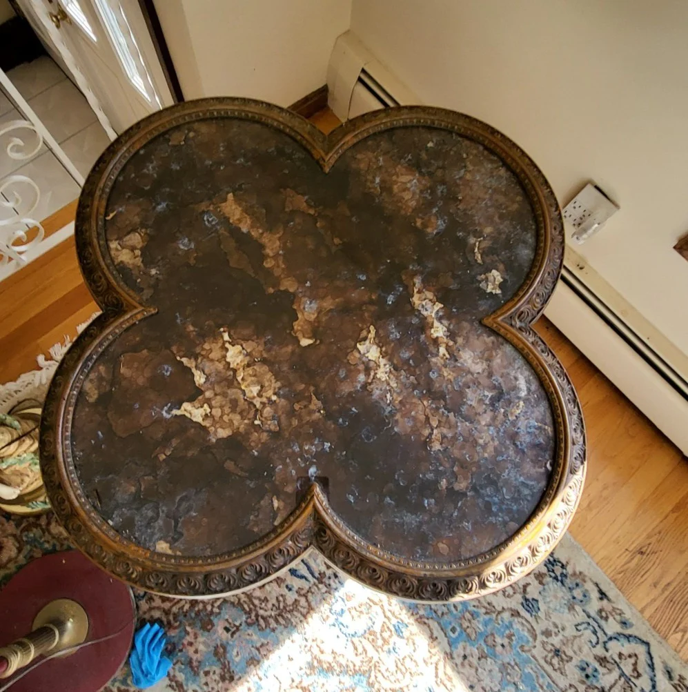vintage-style quatrefoil tables - 2 - image 1 of 10