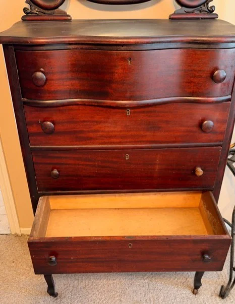Mahogany Tallboy Dresser - image 4 of 5