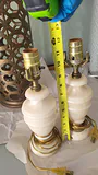 2 Vintage Alabaster or Marble Table Lamps - thumbnail 4 of 5