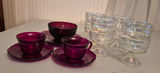 Assorted Glass Cups, Saucers, and Bowls - thumbnail 1 of 3