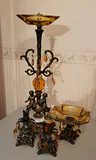 Vintage: Hollywood Regency-Style Brass Candle holders & Ash Trays - thumbnail 1 of 5