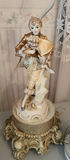 4 Capodimonte Style Porcelain figural table lamps - thumbnail 6 of 6