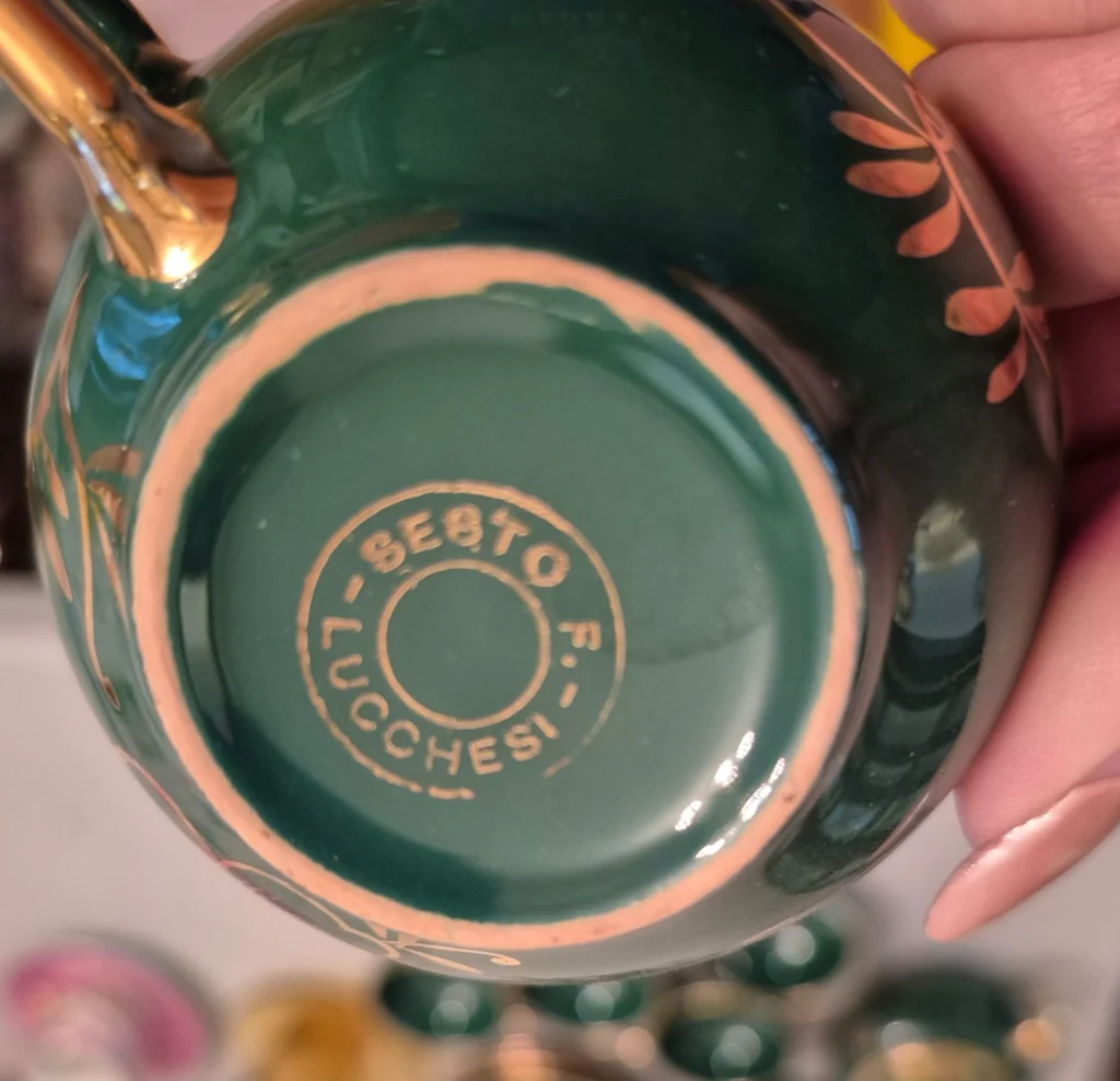 Sebto Lucchesi Tea Set and Assorted Teacups - image 3 of 7