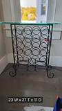 JUST ADDED ! Metal & Glass Wine Rack - thumbnail 1 of 3