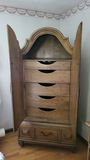 Wood Armoire Cabinet with Drawers - thumbnail 2 of 4