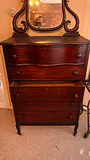 Mahogany Tallboy Dresser - thumbnail 2 of 5