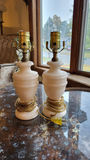 2 Vintage Alabaster or Marble Table Lamps - thumbnail 2 of 5