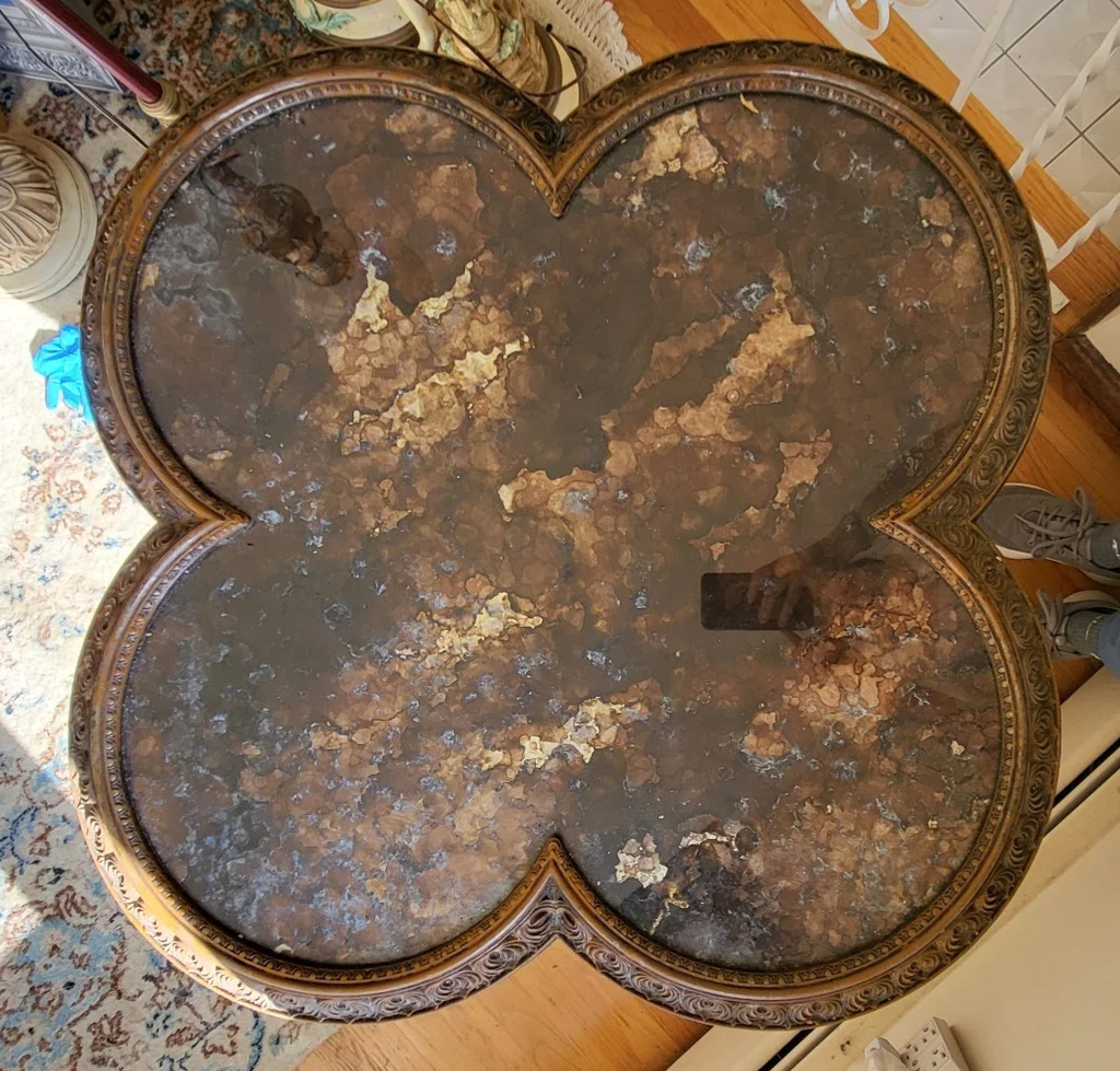 vintage-style quatrefoil tables - 2 - image 3 of 10