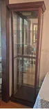 Wood and Glass Lighted Display Cabinet - thumbnail 1 of 4