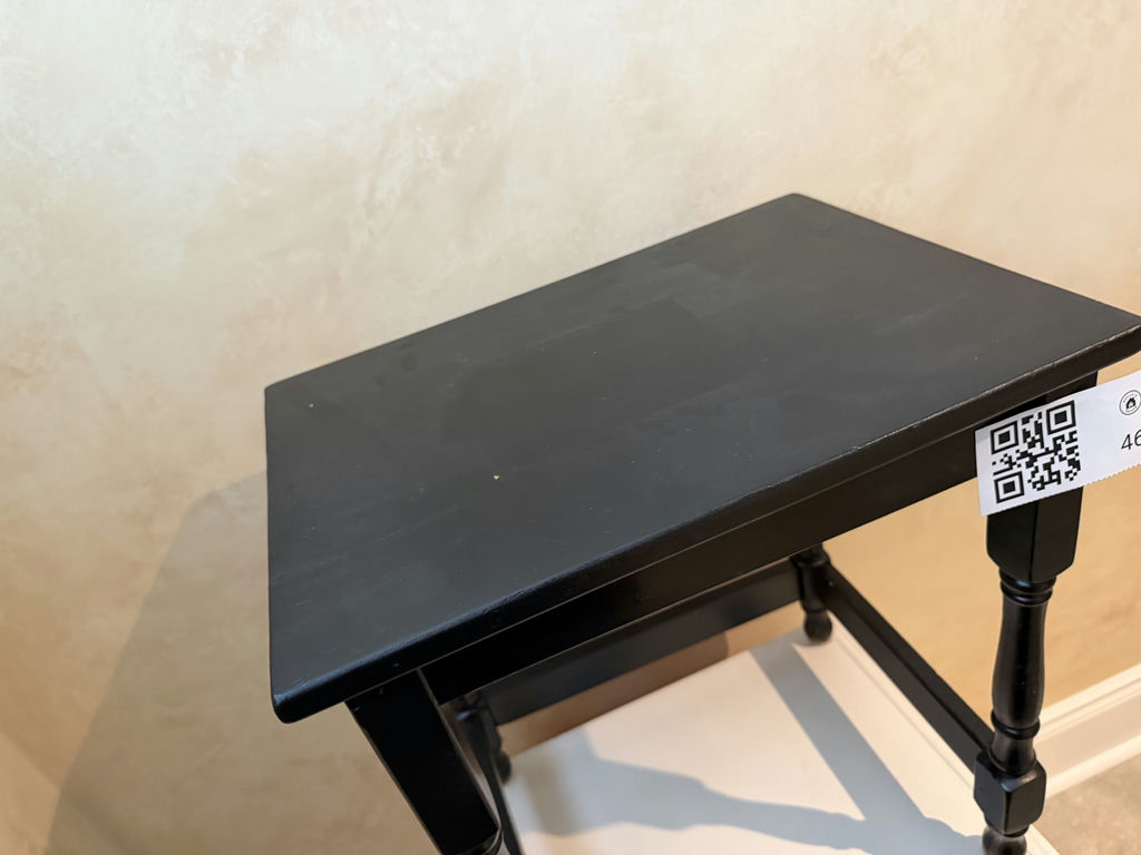 Small Black Painted Table - image 4 of 4