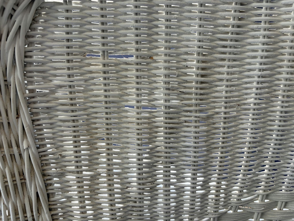 White Wicker Rocking Chair - image 4 of 14