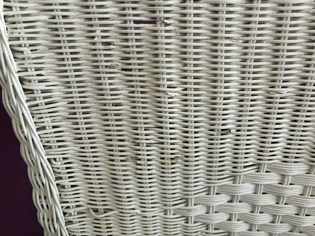 White Wicker Rocking Chair - image 6 of 14
