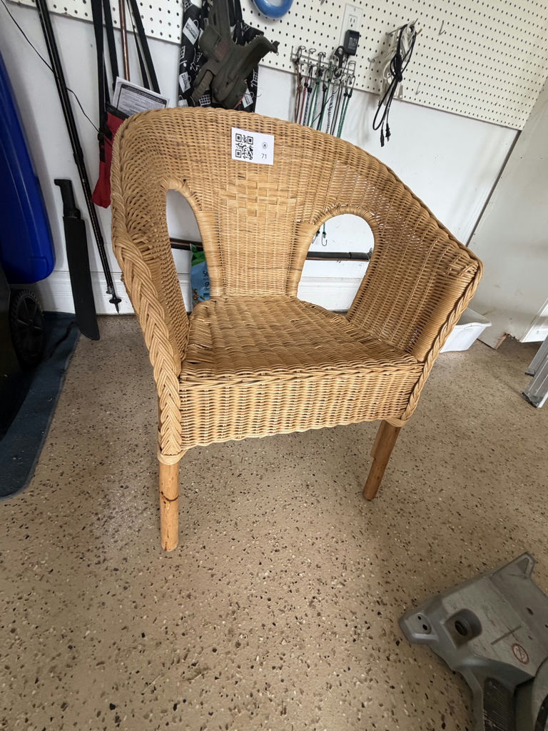 Wicker Arm Chair - image 5 of 5
