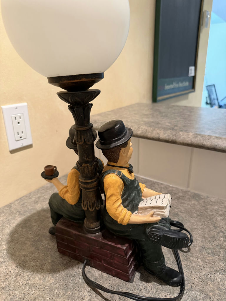 Vintage Laurel And Hardy Table Lamp - image 6 of 8