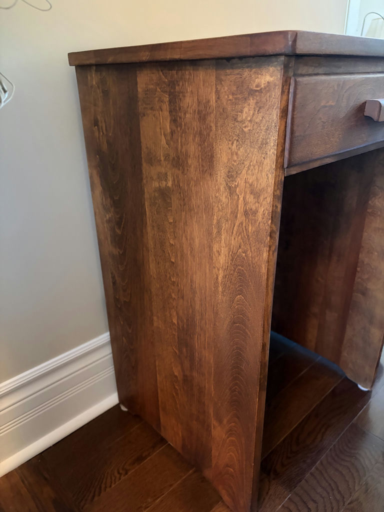 Solid Wooden Desk & Wooden Chair - image 5 of 12