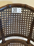 Faux Bamboo Cane Barrel Chairs x 2 - thumbnail 16 of 19