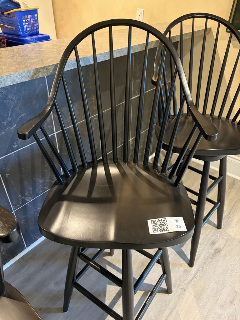 Three Swivel Bar Stools - image 6 of 8