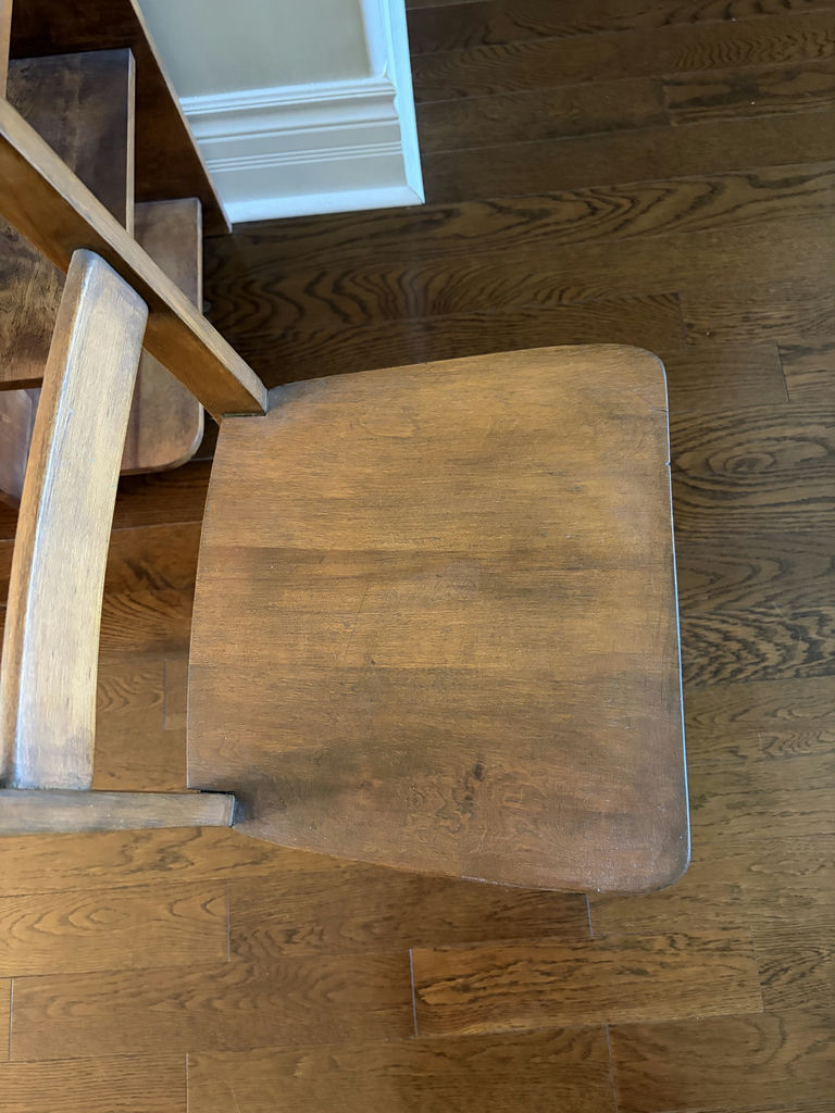 Solid Wooden Desk & Wooden Chair - image 11 of 12